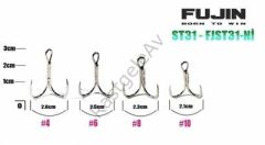 Fujin ST31 Üçlü Maket Balık Kancası Nickel