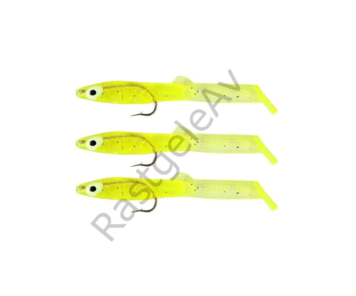 Captain 3526 Eel Fish 5cm Silikon Zargana Suni Yem 3'lü Paket