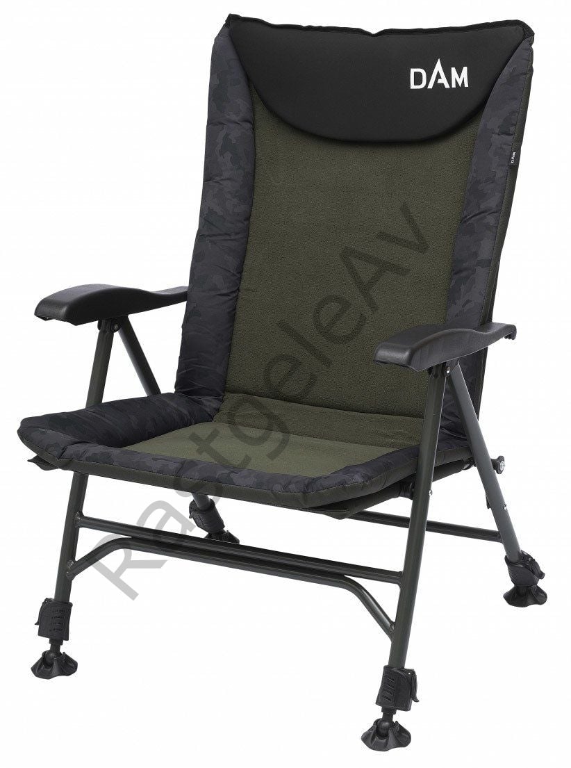Dam Camovision Easy Fold Chair With Arm Rest 130 Kg Sandalye