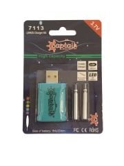 Captain 7113 Fosfor ve Şamandra Pili İçin Pil Şarj Kiti USB li