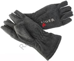 Eiger Fleece Glove Half Fingers Dark Grey