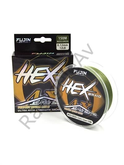 Fujin Hex Braid 4x 150mt Moss Green PE İp Misina