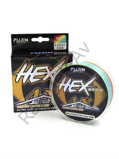 Fujin Hex Braid 4x 300mt Multicolor PE İp Misina