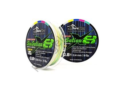 Duraking Sinsation 8X 0,8PE 0,14mm 300mt İp Misina Multicolor