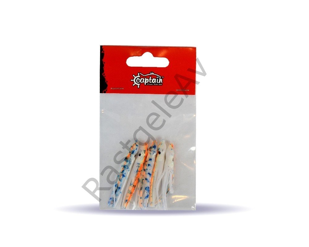 Captain 3593 Octopus Pride 5cm Ahtapot Sübye 5'li Paket Suni Yem