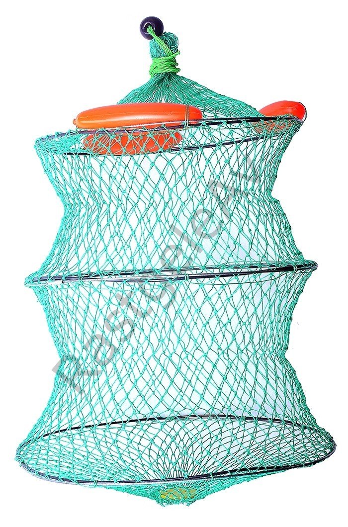 Captain 6612 File Livar Şamandralı Balık Sepeti 18mm Göz 40x60cm