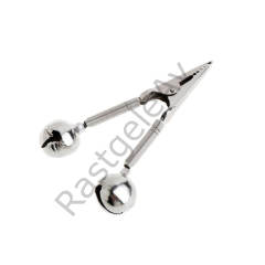 Albastar Metal Çiftli Mandallı Olta Zili LF092 18mm