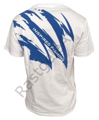 Okuma White Motif Cotton Short Sleeve Shirt