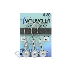 Youvella 6399 Jig Head Extra Head 3'lü Paket