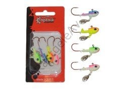 Captain 6416 Jig Head Rapstory 4'lü Mix Set Kaşıklı Jig Head