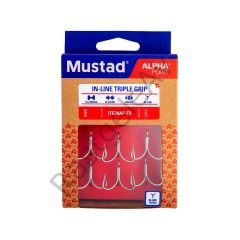 Mustad Alpha Point In-Line Triple Grip ITG76AP Üçlü Olta İğnesi