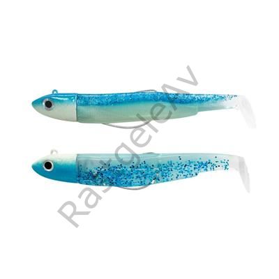 Fiiish BM90/2 BM922 Double Combo Off Shore 10gr Blue Glow-Shiny Blue Silikon