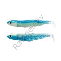 Fiiish BM90/2 BM922 Double Combo Off Shore 10gr Blue Glow-Shiny Blue Silikon