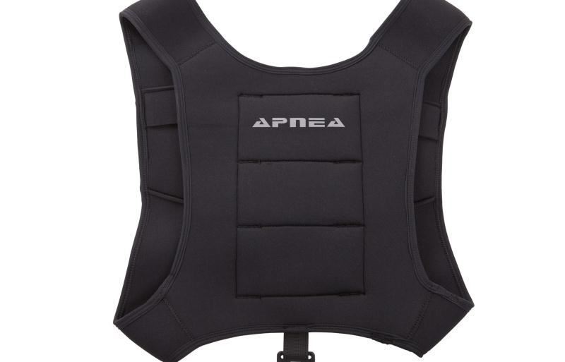 Apnea Sırt Ağırlık Yeleği Siyah Kurşunsuz Boş