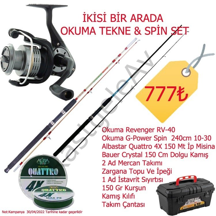 İkisi Bir Arada Okuma Tekne & Spin Seti