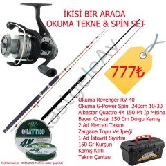 İkisi Bir Arada Okuma Tekne & Spin Seti