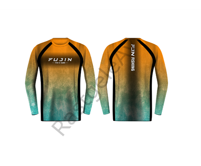 Fujin Performance T-Shirt Aqua Orange