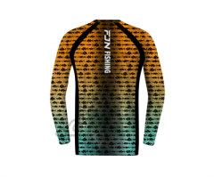 Fujin Performance T-Shirt Aqua Orange Fish