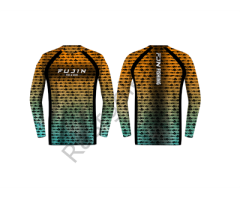 Fujin Performance T-Shirt Aqua Orange Fish
