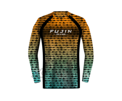 Fujin Performance T-Shirt Aqua Orange Fish