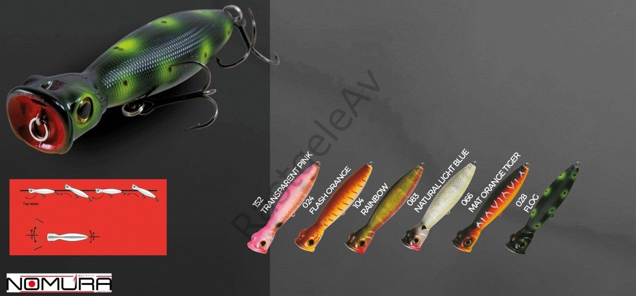 Nomura B.B. Kıng 10 cm 17g Floating  Top Water Suni Yem