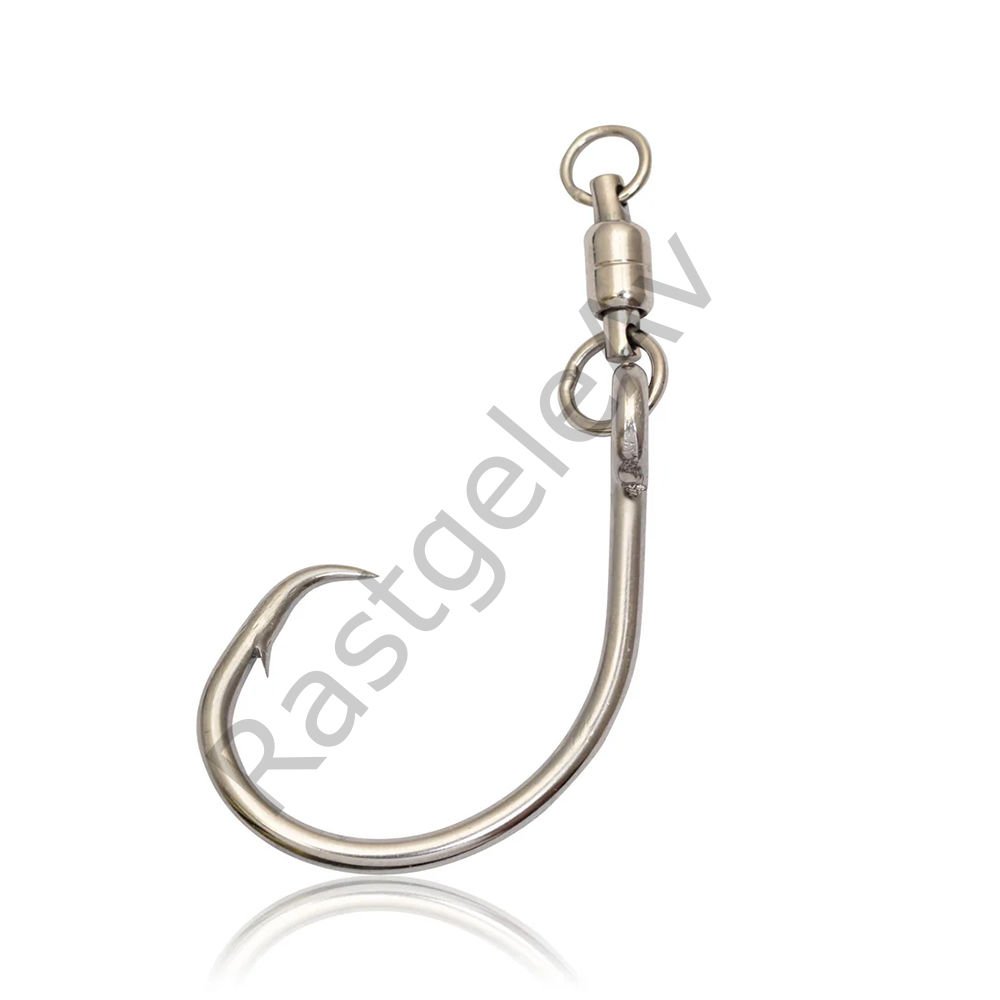 Mustad Swivel Demon Offset Circle SE39943NP 4X Strong Olta İğnesi