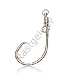 Mustad Swivel Demon Offset Circle SE39943NP 4X Strong Olta İğnesi