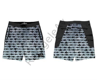 Fujin Performance Short Aqua Blue Fish