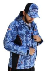 Fujin Raincoat Yağmurluk Marine Camo