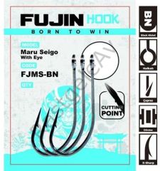 Fujin Maru Seigo With Eye Çapraz Delikli Olta Kancası