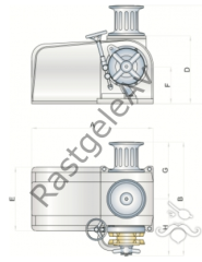 İtalWinch Raja Zincir Irgatı 2000 W-24 V 12 Mm Zincir