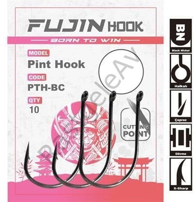 Fujin Pint Hook Çapraz Delikli Olta Kancası