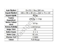 Aqua Storm STK 300 cm Karinalı Omurga Taban Motor Takılan Bot