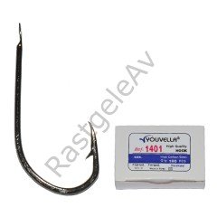Youvella 1401 Kısa Pala Dövme Olta İğnesi 100'lü Kutu Black Nikel
