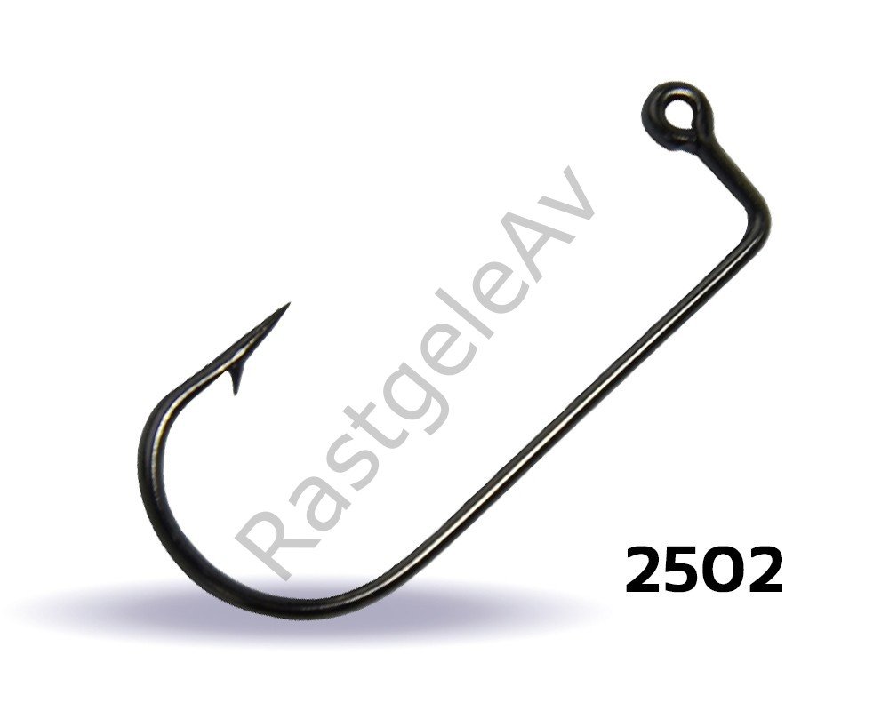 Youvella 2502 Jig Head İğnesi Delikli Uzun 100'lü Kutu Black Nikel