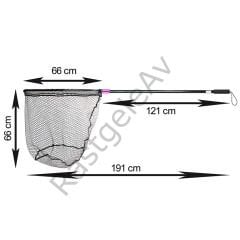 Captain 6783 Kepçe Tek Parça 120cm Alüminyum Saplı 70x60cm  Rubber Tor