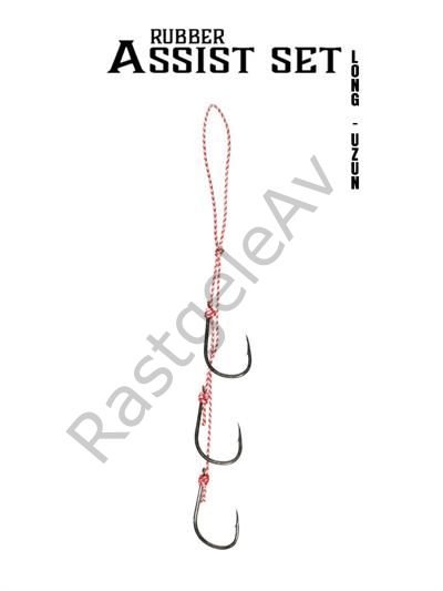 Fujin Rubber Üç Kancalı Assist Long Size-Uzun H21-01