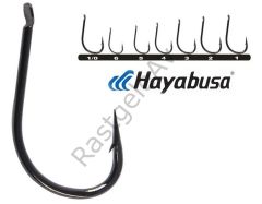 Hayabusa HIZU 150 Kısa Pala Dövme Olta İğnesi 15'li Paket Black Nikel