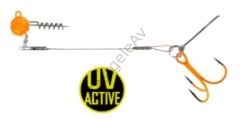 Balzer 16133 Silikon Yemler İçin Çelik Telli Spiral Kafa Rig UV Active 5.5cm
