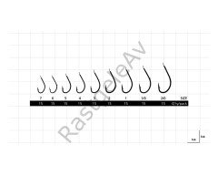 Hayabusa HMRS 172 Tırnaklı Canlı Yem İğnesi 15'li Paket Nikel