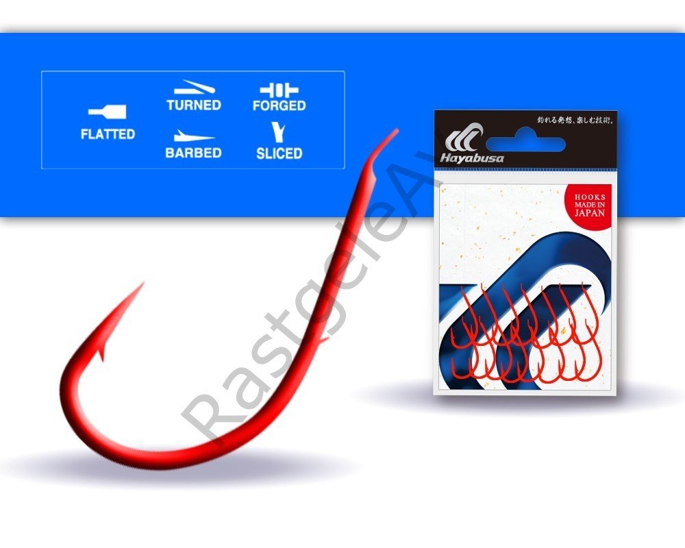 Hayabusa HMRS 172 Tırnaklı Canlı Yem İğnesi 15'li Paket Kırmızı