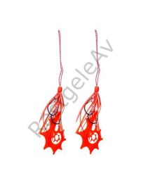 Fujin Rubber Hazır Skirt + Assist Set Red H4-01
