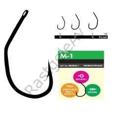 Hayabusa M1 Sazan İğnesi Dövme Teflon Black 10'lu Paket