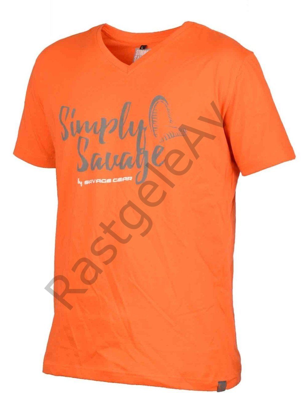 Savage gear Simply  Savage V-neck Tee Grey T-Shirt