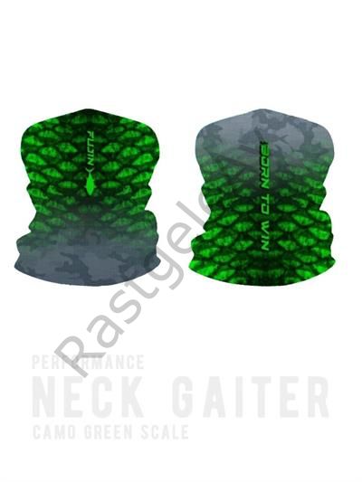 Fujin Neck Gaiter Boyunluk Camo Green Scale