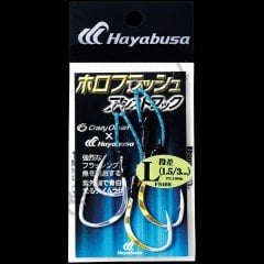 Hayabusa FS 466 Halogramlı Jig Assist İğnesi Double Hook 2'li Paket