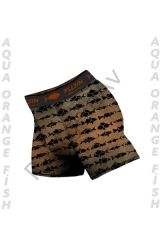 Fujin Boxer Aqua Orange Fish