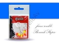 Captain 7681 Renkli Boncuk Oval Köpük Boncuk 6'lı Paket
