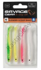 Savage Gear Slender Scoop Shad 9 cm 4 gr Dark Water Mix
