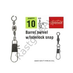 Captain 5021 Kilitli Klips 10'lu Paket Black Nikel